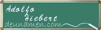 Adolfo Hiebert Visitenkarte